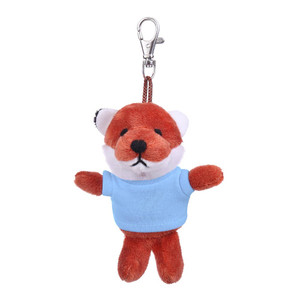 4" Keychain - Fox with/without customized shirt