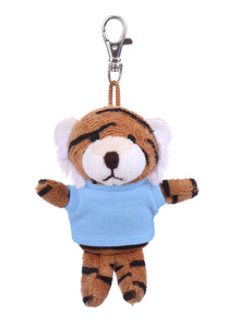 4" Keychain - Tiger with customized shirt