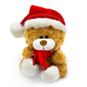 Christmas Teddy Bear Qbeba 6'' - Brown Qbeba Teddy Bear Christmas Teddy Bear Qbeba 6'' - Brown Qbeba Teddy Bear