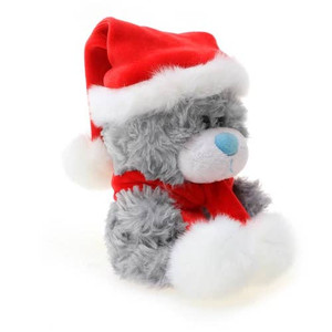 Christmas Teddy Bear Qbeba 6'' - Gray Qbeba Teddy Bear Christmas Teddy Bear Qbeba 6'' - Gray Qbeba Teddy Bear