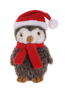 Christmas animals with customizable scarf owl 12"