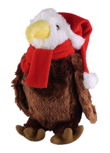 Christmas animals with personalizable scarf Eagle 12"