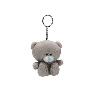 Colors of Love Qbears Keychain - Brown Plush Teddy Bear