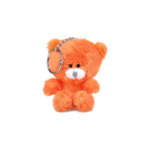 Colors of Love Qbears Keychain - Orange Plush Teddy Bear Colors of Love Qbears Keychain - Orange Plush Teddy Bear