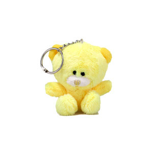 Colors of Love Qbears Keychain - yellow Plush Teddy Bear