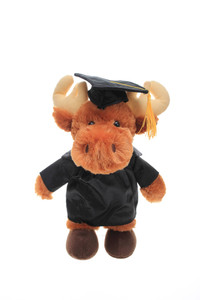 Customizable Graduation Moose Stuffed/Plush Toy