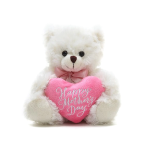 Happy Mother's Day Bear White 6"