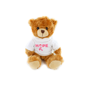 Hope pink ribbon hoodie bear 6" Hope pink ribbon hoodie bear 6"