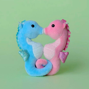 Magnetic Seahorse Plush Keychain Pair 4" – Smoochlings Magnetic Seahorse Plush Keychain Pair 4" – Smoochlings