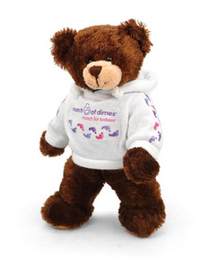 March of Dimes Walk Hoodie Chocolate Bear