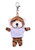 4" Keychain - Tiger with customized shirt