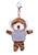 4" Keychain - Tiger with customized shirt