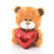 6″ Valentine Bear Holding a Sequin Heart | Stuffed Animal