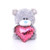 6″ Valentine Bear Holding a Sequin Heart | Stuffed Animal