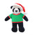 Personalized Plush Panda 12" Christmas Green Shirt