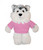 Plush Floppy Husky With Personalized Tee 12”