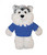 Plush Floppy Husky With Personalized Tee 12”