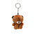 Colors of Love Qbears Keychain - Brown Plush Teddy Bear