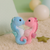 4" Valentine Magnetic Seahorse Keychain Pair | Kissing Pair