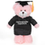 Graduation Imprint Pink Bear Stuffed and Plush Toy, 11-Inch