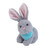 Gray Bunny With Bandana  6"