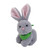 Gray Bunny With Bandana  6"