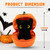 6" Halloween Cat Plush in Zip-Up Pumpkin | Black Cat Plush