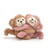 6" Magnetic Monkey Keychain Plush Pair | Hugging Monkey Pair