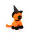 7" Halloween Witch Cat Plush – Orange Cat in Witch Hat 