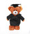 Graduation Brown bear 8"