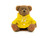 Oatmeal Bear with Raincoat 12"