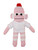 Pink Sock Monkey Bean Bag animal 10"