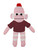 Pink Sock Monkey Bean Bag animal 10"