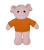 Plush Floppy Pig with Personalized Tee  8"