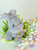 Cotton Ball Spring Long Ear Bunny, Brown, Gray, White, 5.5"