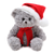 10" Gray Christmas Bear Plush | Duffy Holiday Teddy Bear
