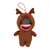4" Reindeer Sock Monkey Stuffed Animal | Monkey Keychain Toy