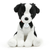 8″ Collie Dog Stuffed Animal | White Dog Plush Toy in Collar