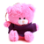 Qbeba Pink keychain bear with Customizable tee 4"
