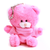 Qbeba Pink keychain bear with Customizable tee 4"