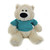 Customized Cream Sophie Bear with tee shirt, sitting, 11