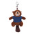4" Keychain - Beaver with customized shirt