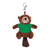 4" Keychain - Beaver with customized shirt