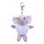 4" Keychain - Elephant with customized shirt