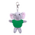 4" Keychain - Elephant with customized shirt