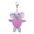 4" Keychain - Elephant with customized shirt