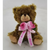 6″ Brown Teddy Bear Plush Gift For Mom | Bear Holding a Rose