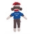 8" Customizable Sock Monkey with Tee - Stuffed Plush Animals
