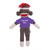 8" Customizable Sock Monkey with Tee - Stuffed Plush Animals