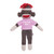 8" Customizable Sock Monkey with Tee - Stuffed Plush Animals